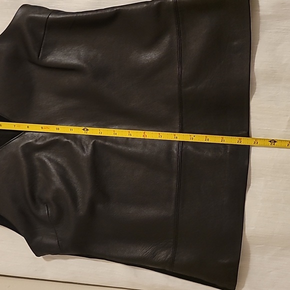 genuine leather BR BANANA REPUBLIC soft fine quality top shirt statement piece - Picture 7 of 12